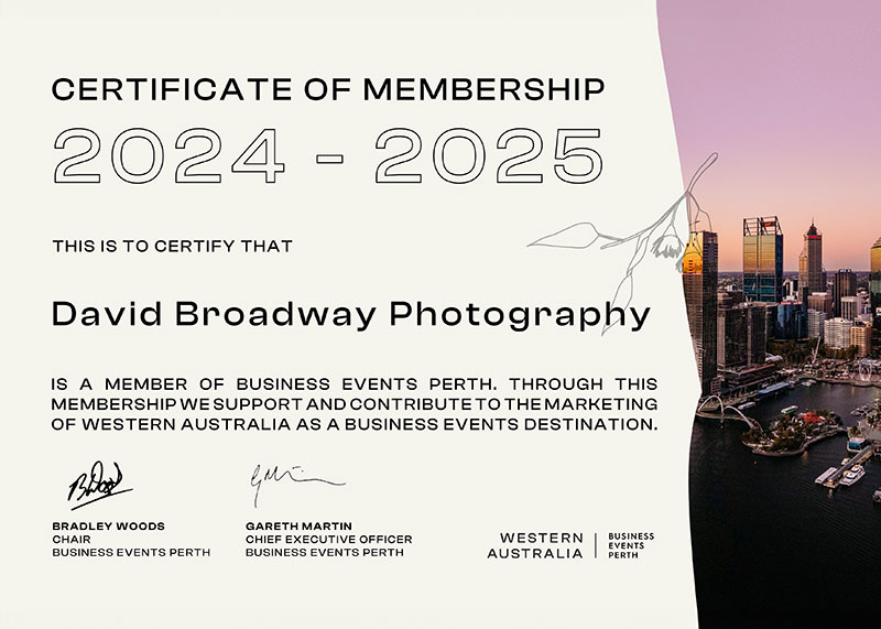 David Broadway 2024 2025 Member Certificate